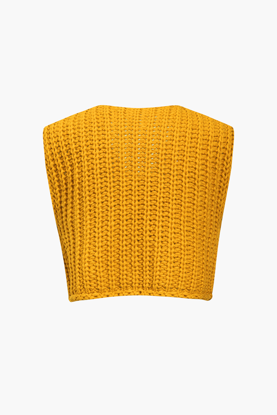 La Vie │ Gilet boutonné en tricot solide