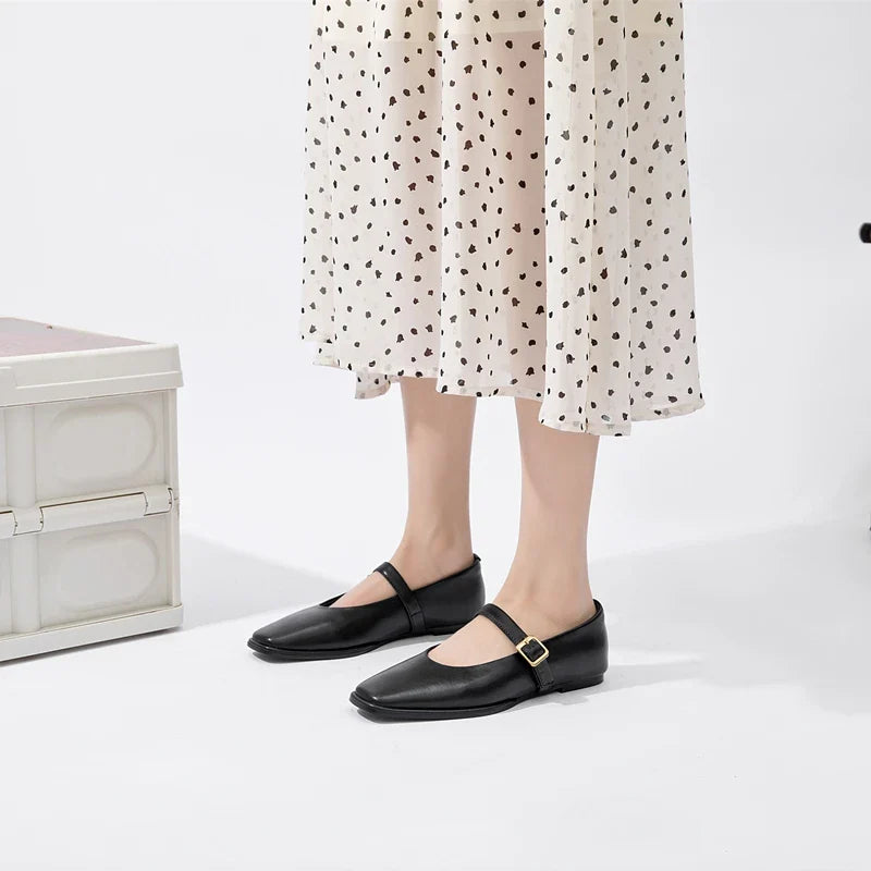 Chaussures plates carrées de haute qualité - Elfrida