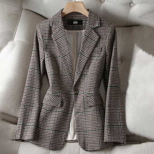 Isa - Blazer à carreaux de luxe