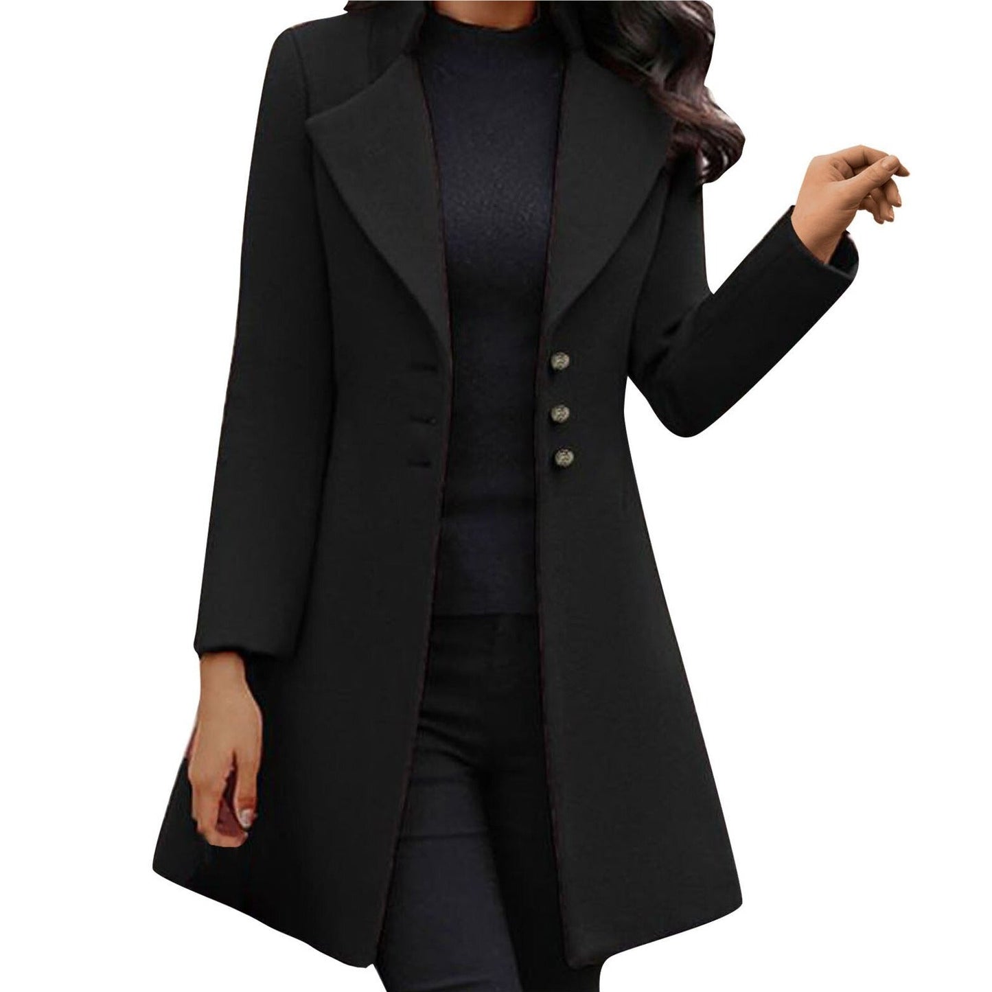 Superbe manteau pour femme avec boutons