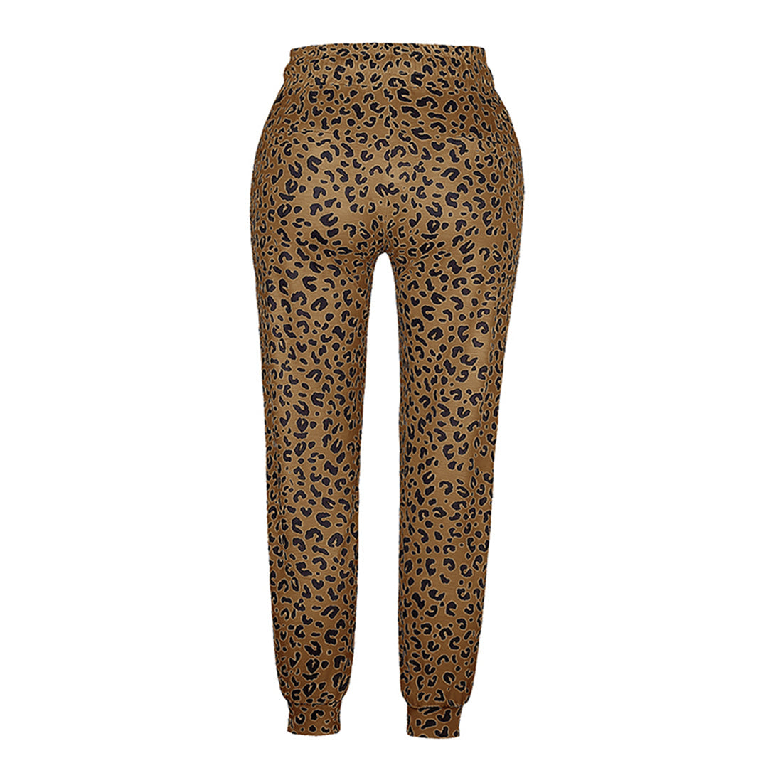 Lucie - Pantalon à imprimé léopard