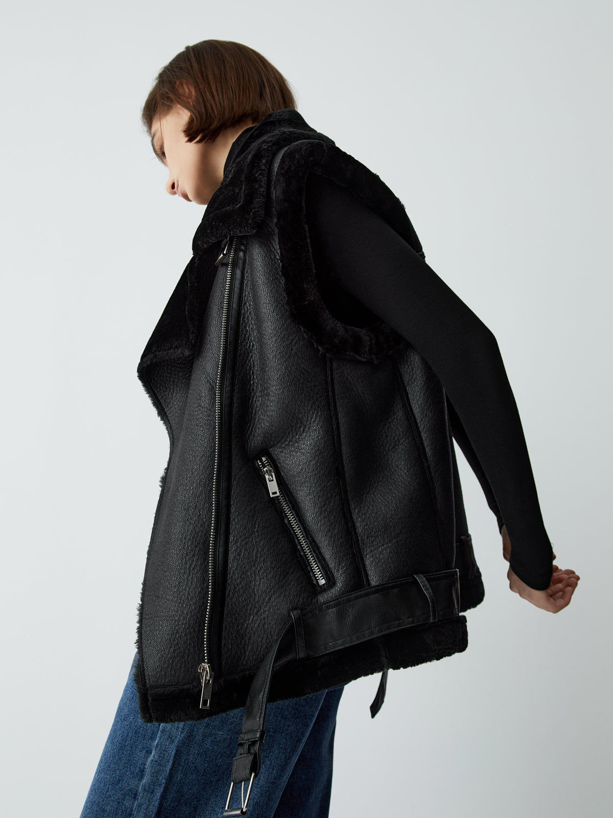 La Vie │ Gilet en faux cuir