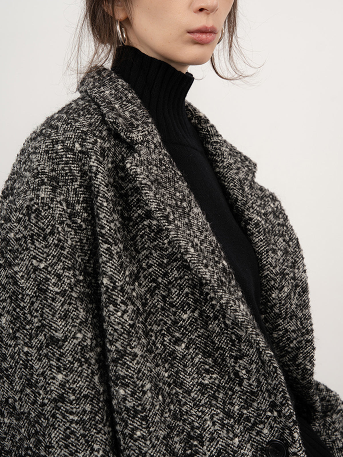 La Vie │ Manteau en laine bouclée