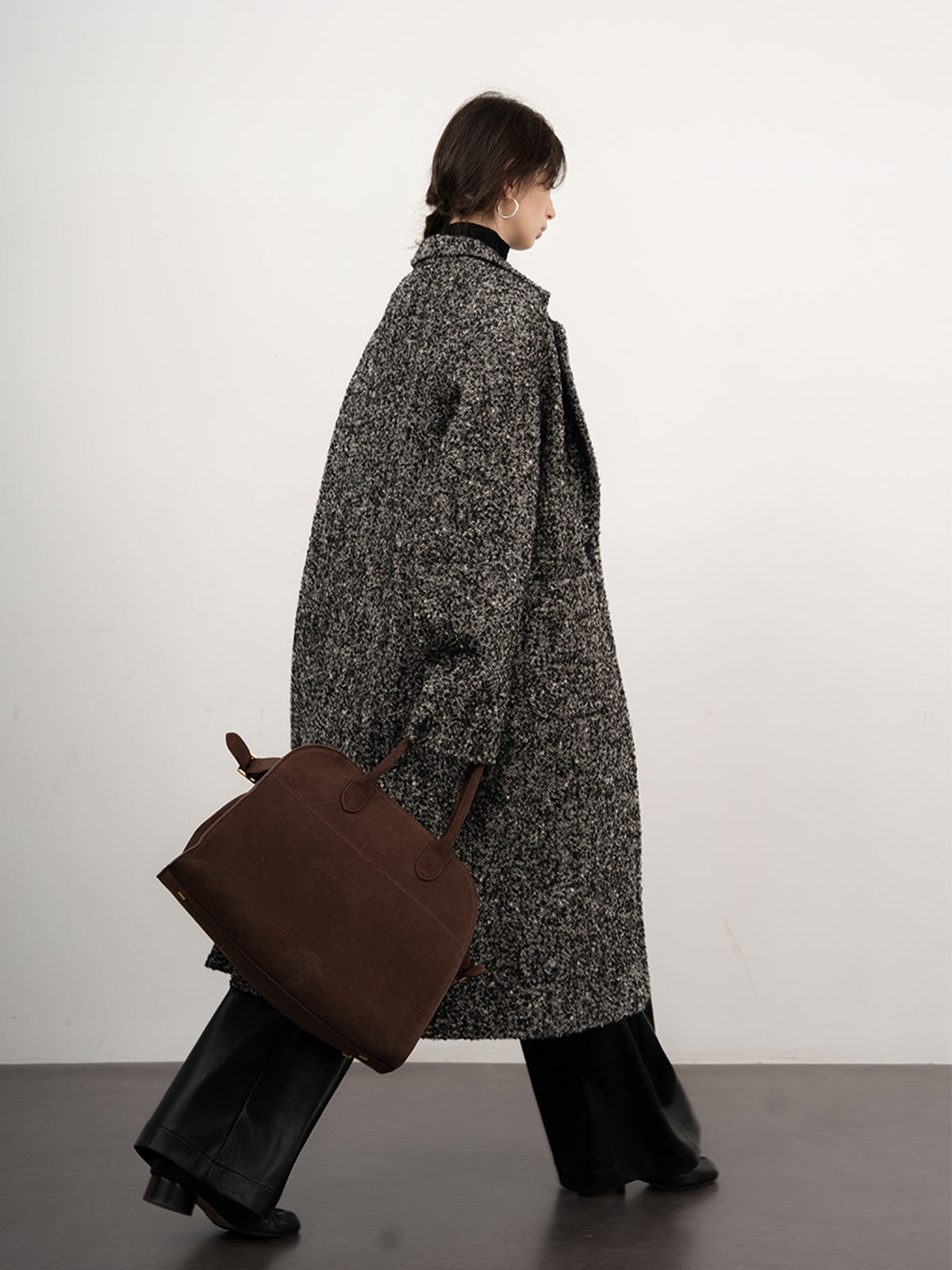La Vie │ Manteau en laine bouclée
