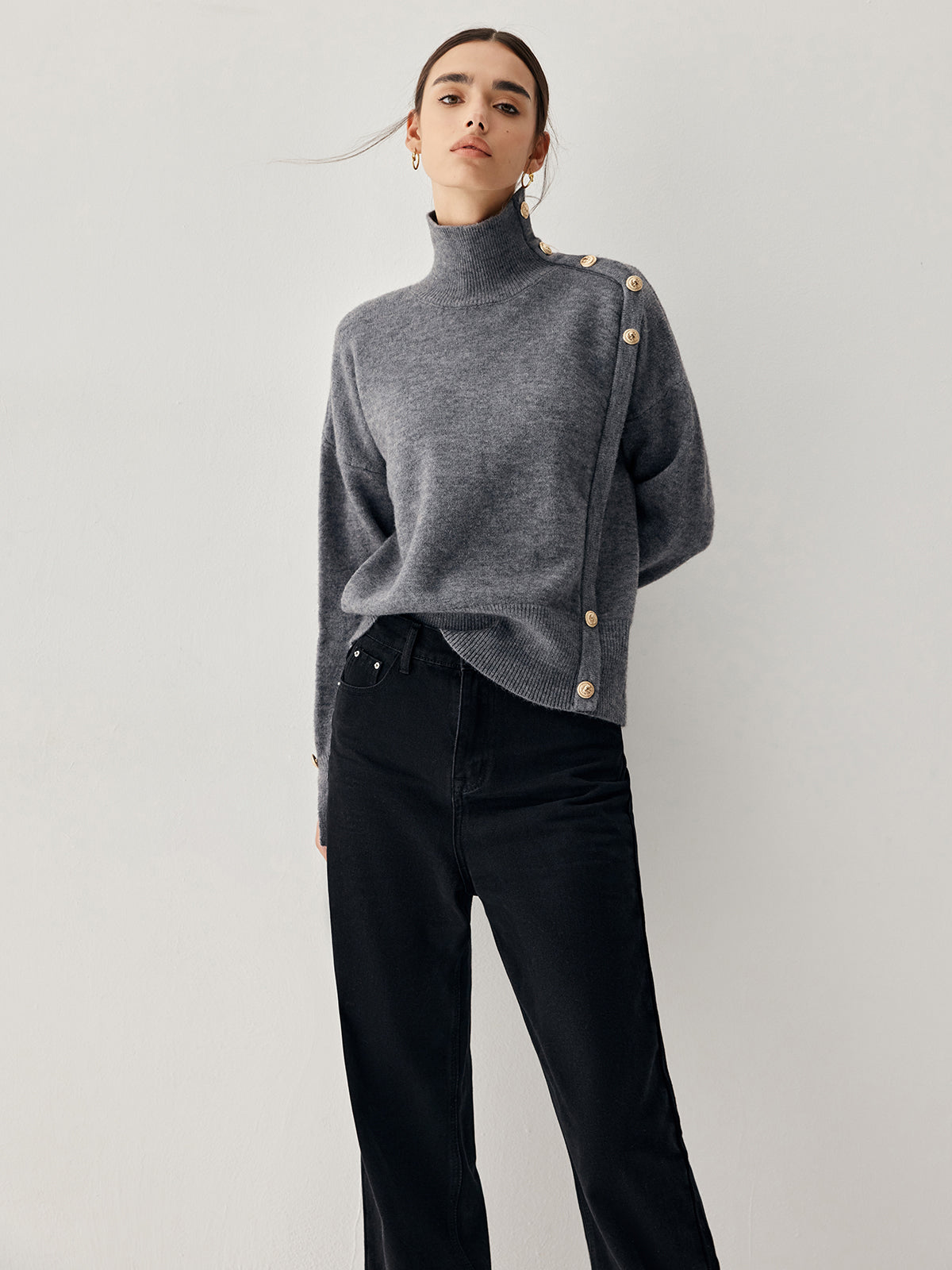 La Vie │ Pull à col roulé vintage