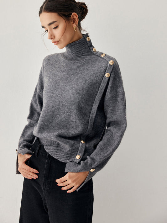 La Vie │ Pull à col roulé vintage