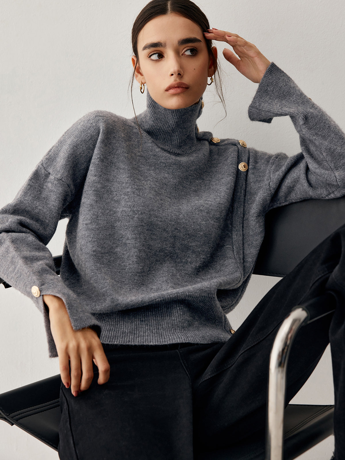 La Vie │ Pull à col roulé vintage