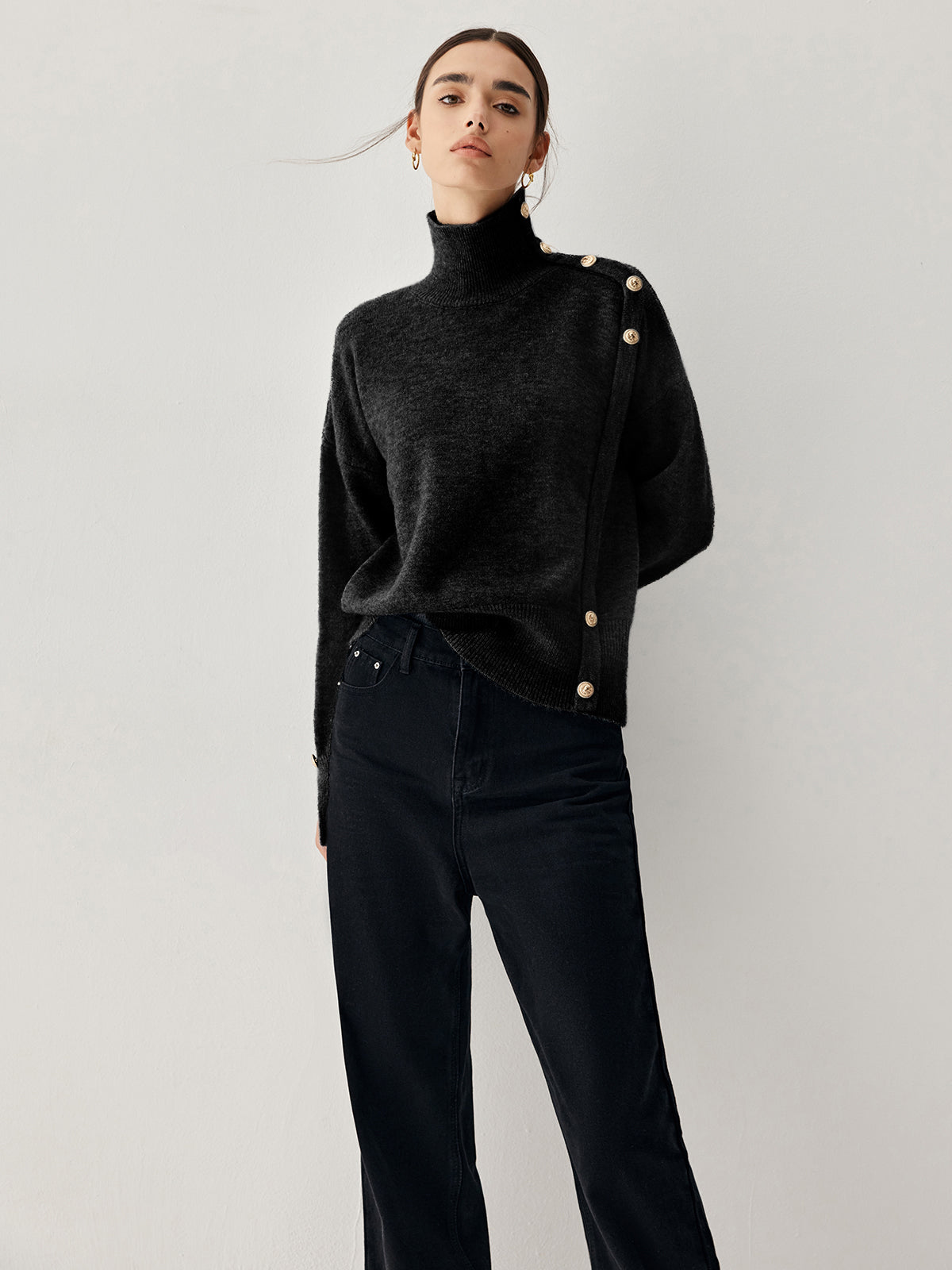 La Vie │ Pull à col roulé vintage