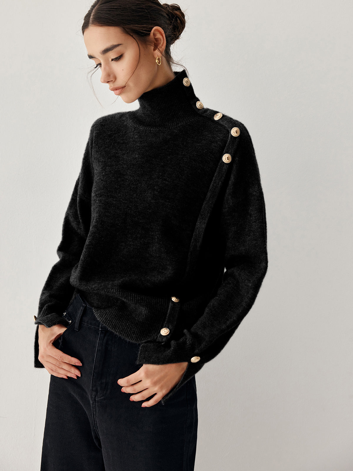 La Vie │ Pull à col roulé vintage