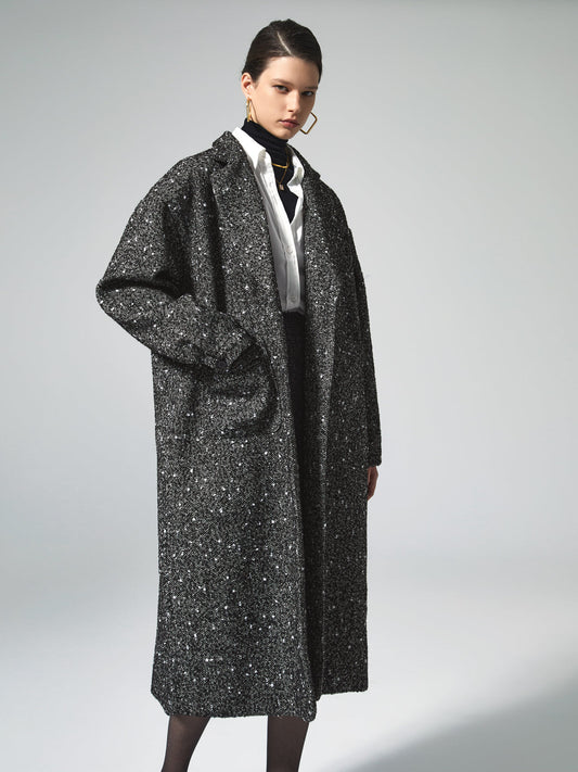 La Vie │ Manteau en laine bouclée
