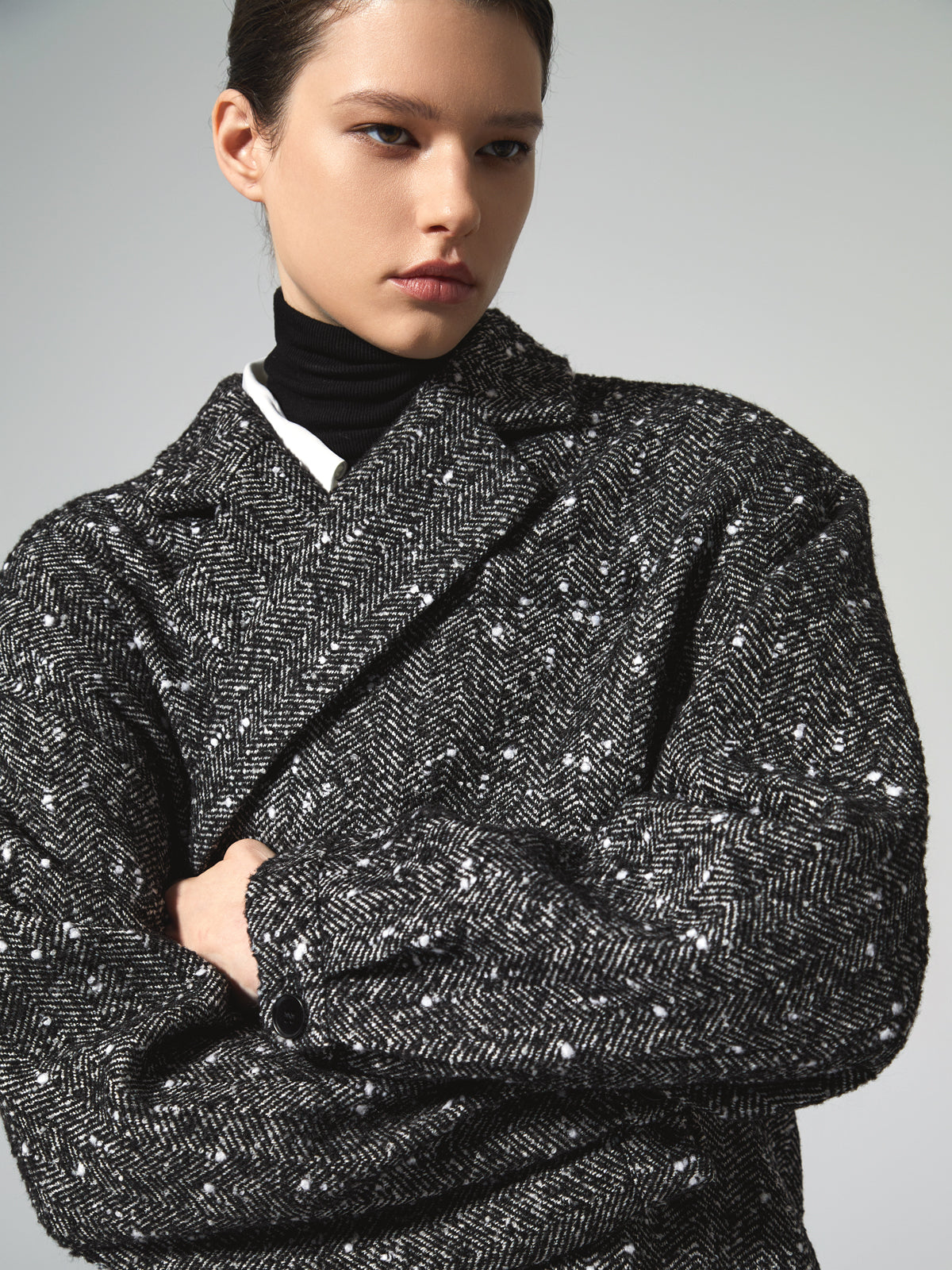 La Vie │ Manteau en laine bouclée