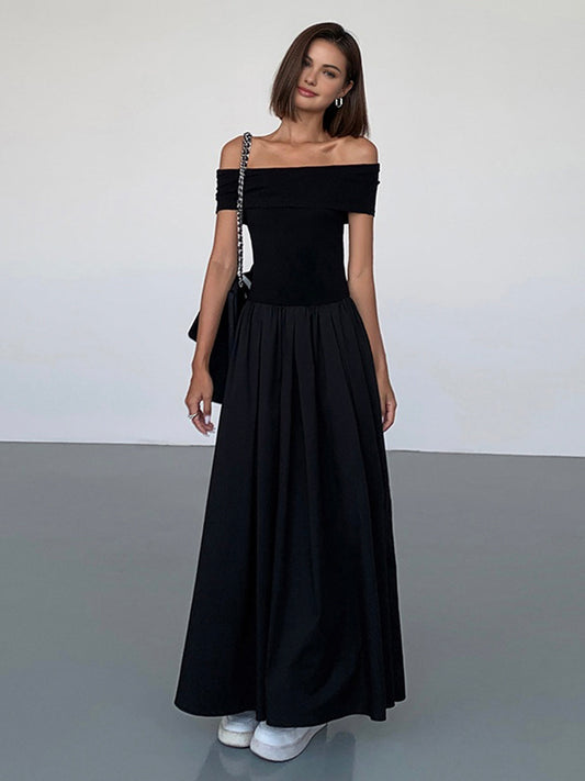 Isabelle - Frenchy Robe Longue Solide Sans Bretelles