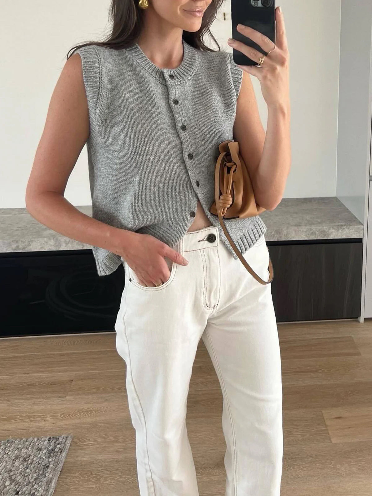 La Vie │ Pull casual à boutons