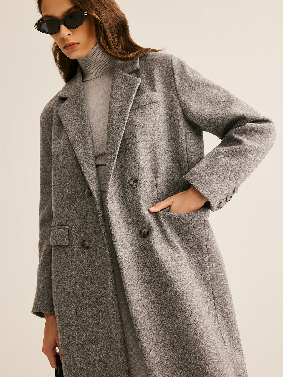 La Vie │ Manteau de laine à revers
