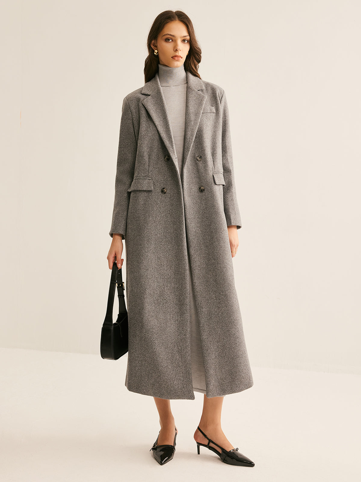 La Vie │ Manteau de laine à revers