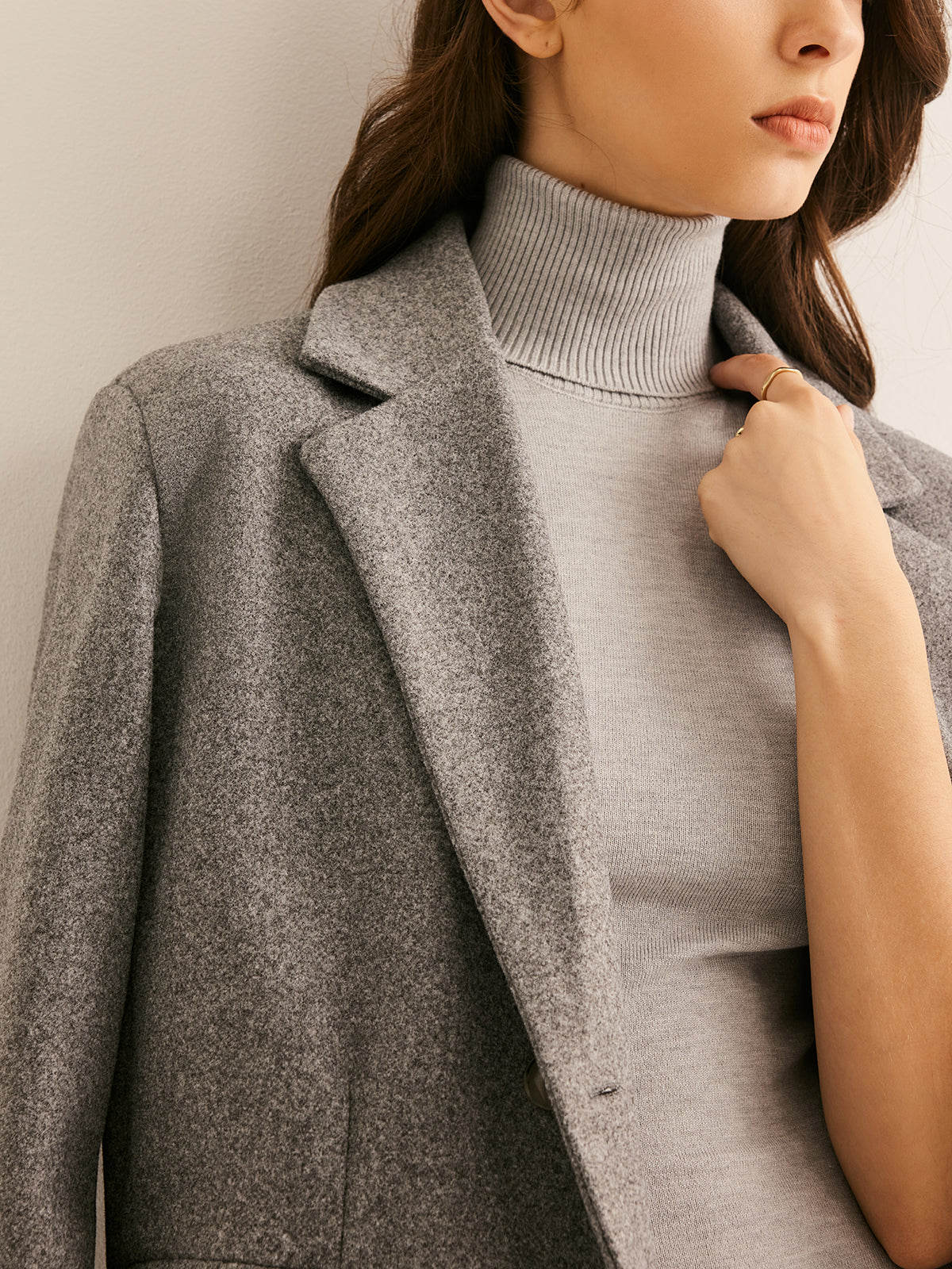 La Vie │ Manteau de laine à revers