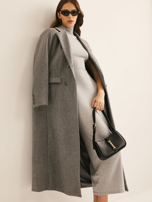 La Vie │ Manteau de laine à revers