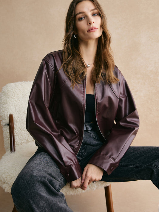 La Vie │ Veste courte en cuir