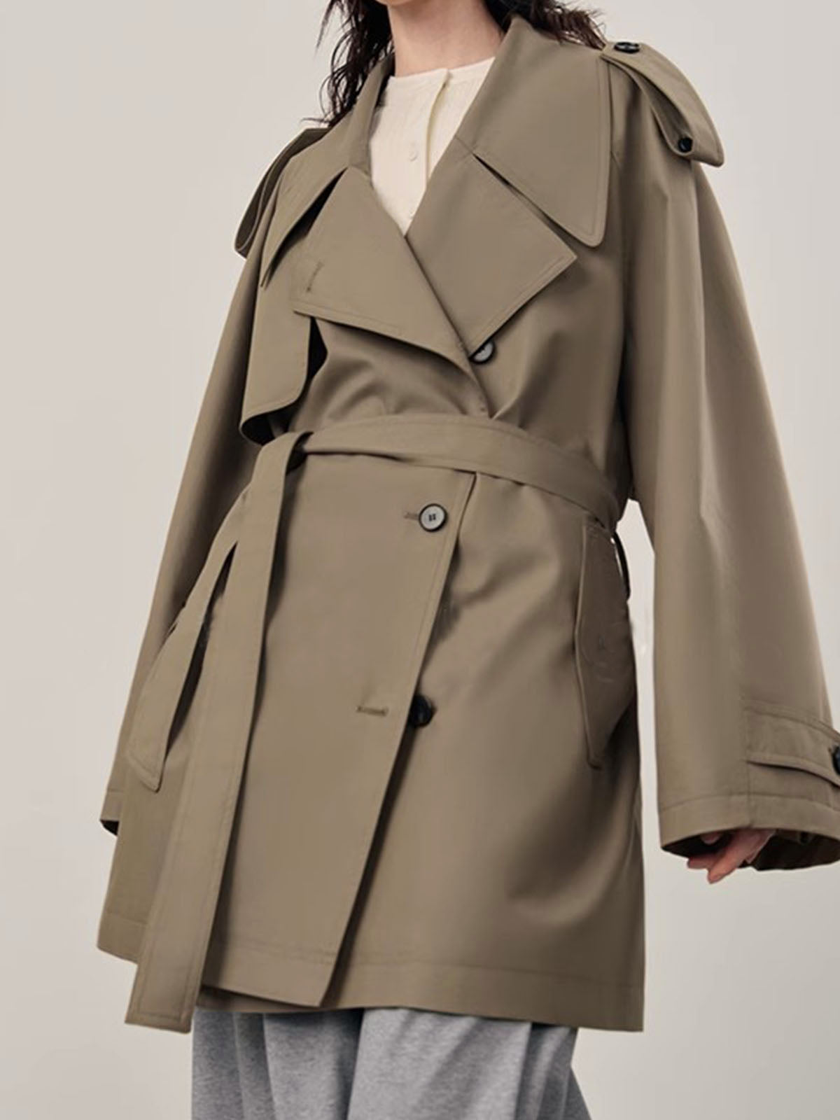 La Vie │ Trench-coat ample avec ceinture