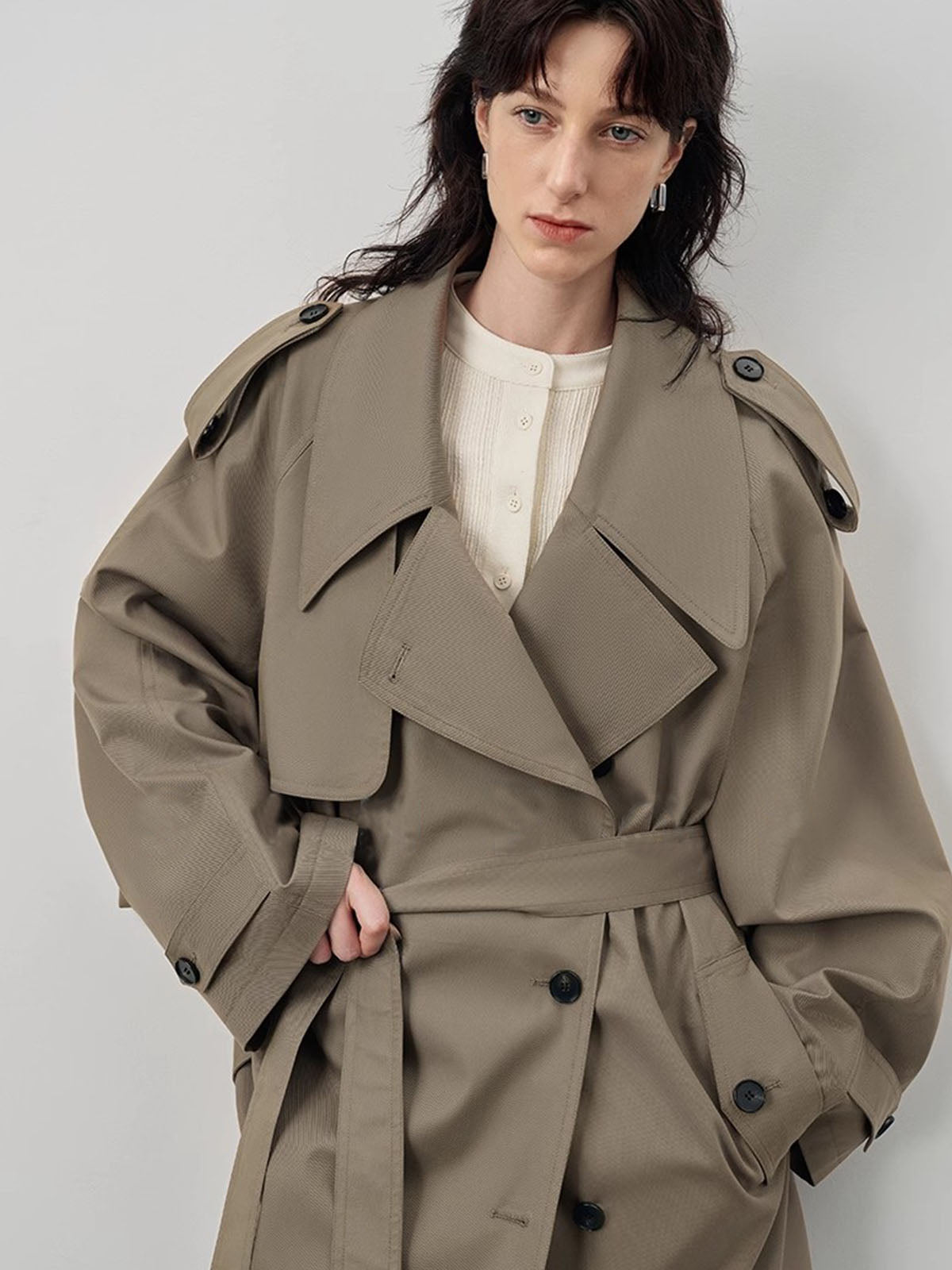 La Vie │ Trench-coat ample avec ceinture