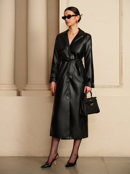 La Vie │ Veste en cuir à col en V
