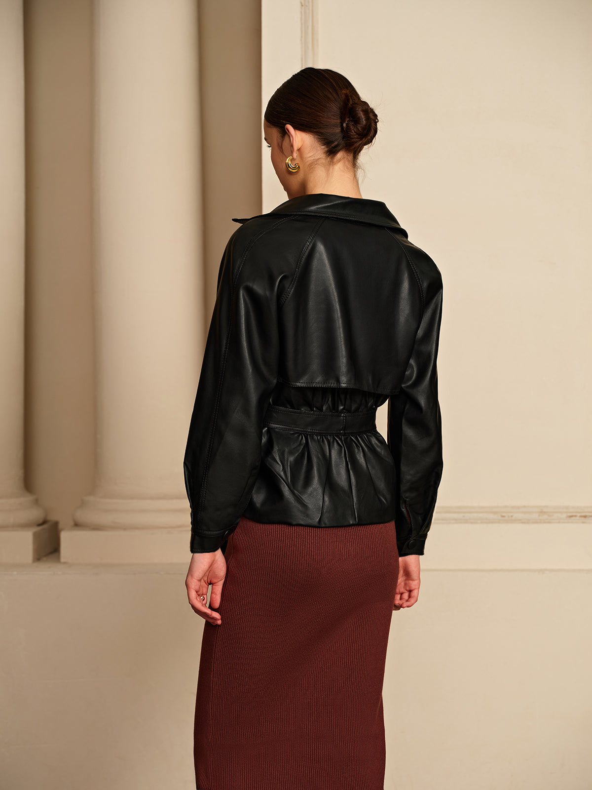 La Vie │ Veste en cuir à corset