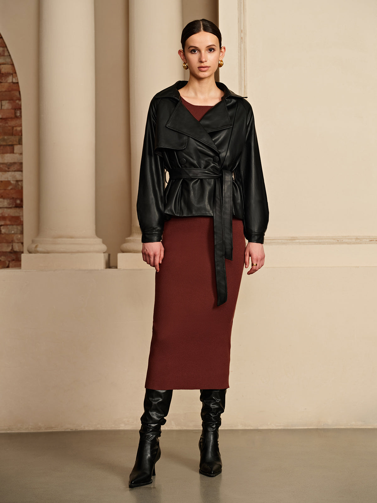 La Vie │ Veste en cuir à corset