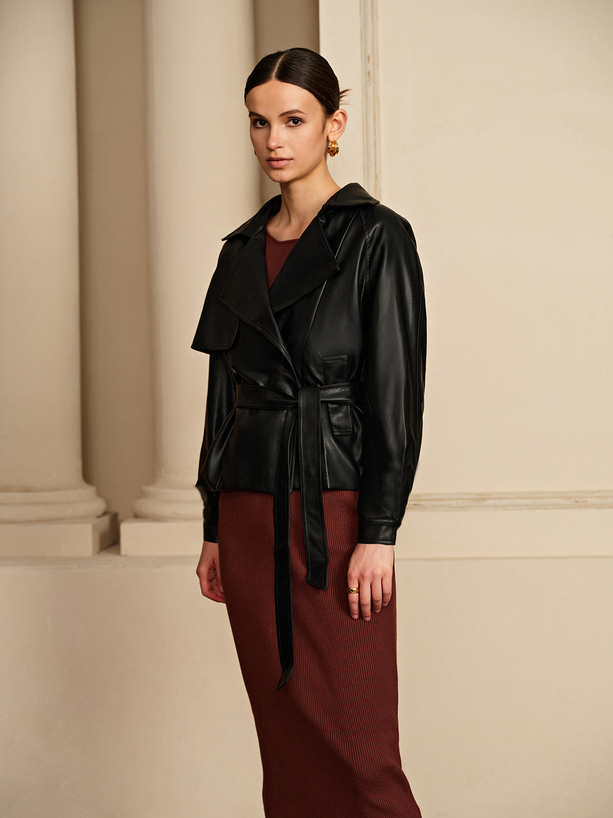 La Vie │ Veste en cuir à corset