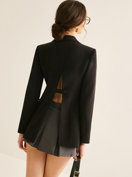 La Vie │ Blazer à revers avec cravate