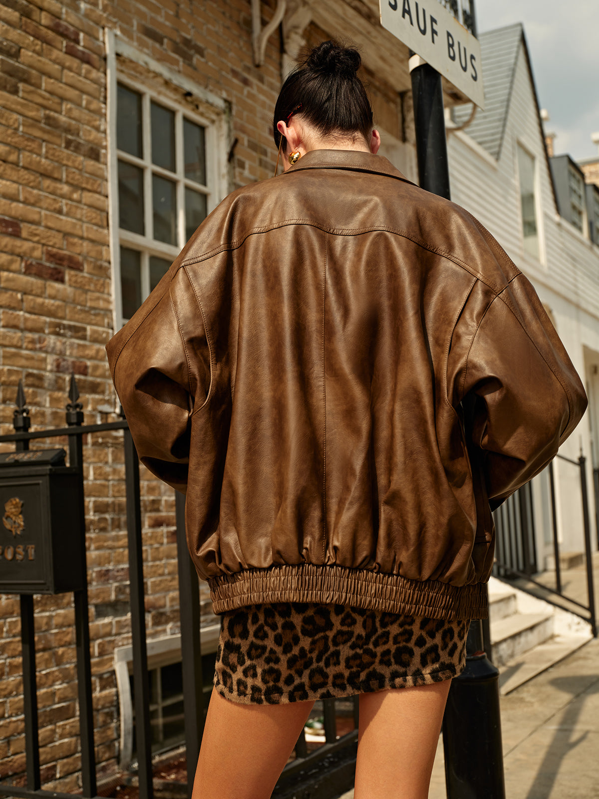 La Vie │ Veste en cuir rétro