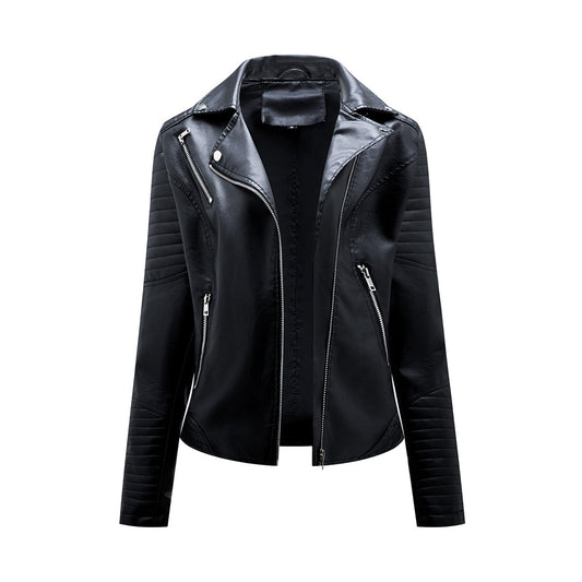 Veste en cuir entièrement zippée - Méribel