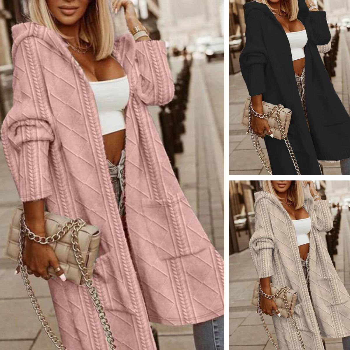 Gilet à capuche pour femme - Fidelma