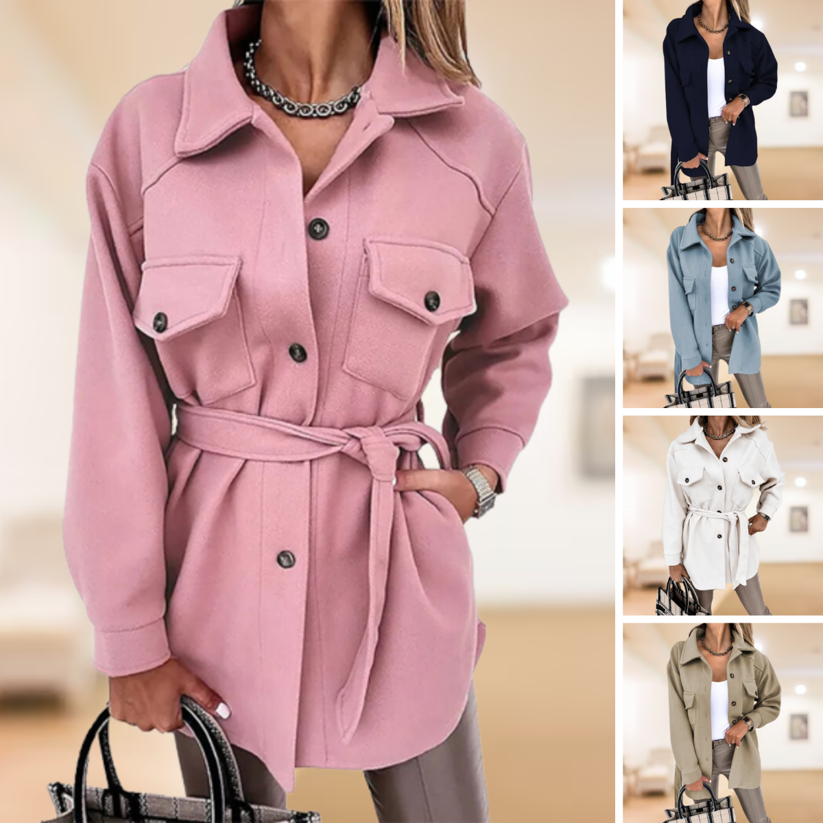 Manteau boutonné polo classique - Aurélien