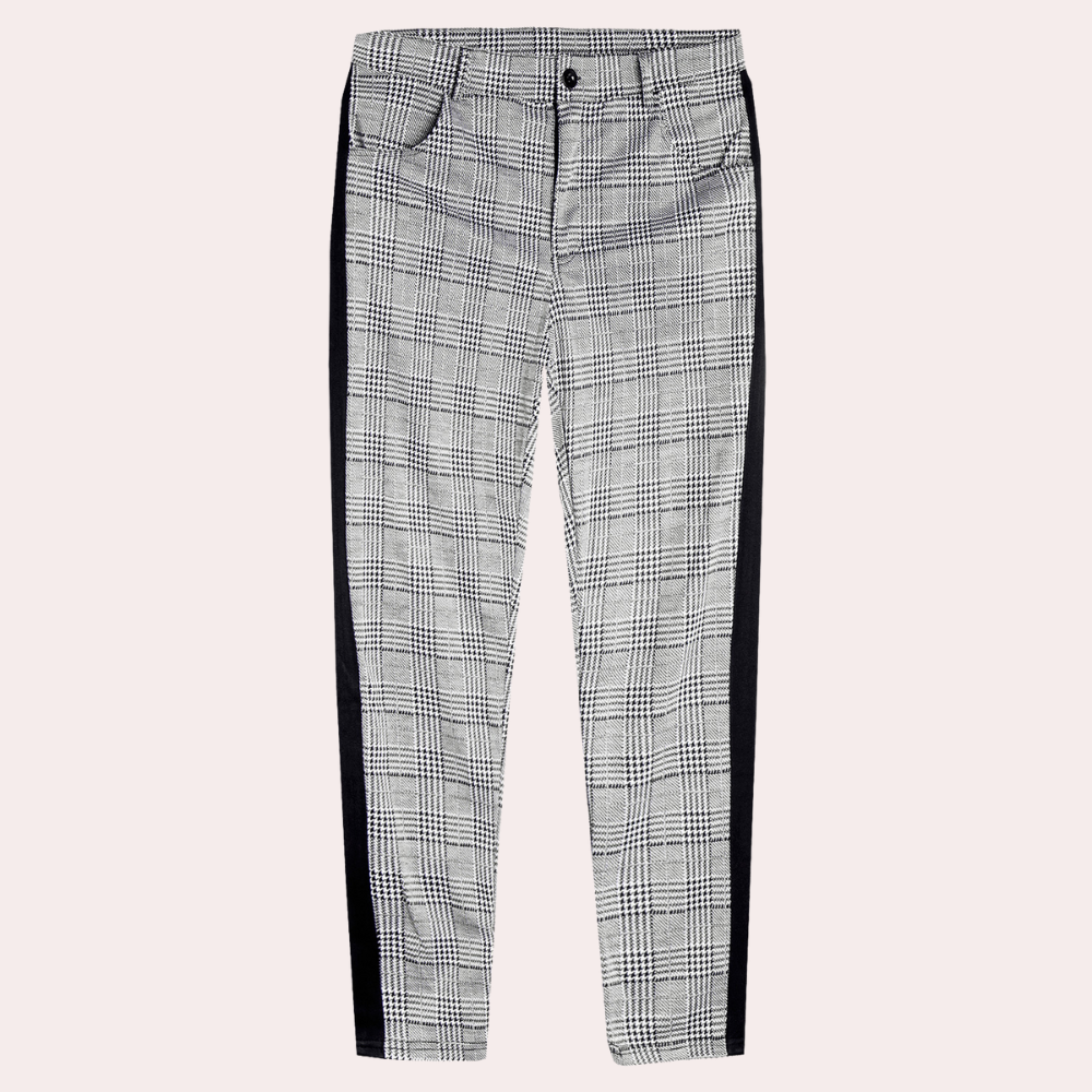Anton - Pantalon à carreaux skinny pour hommes