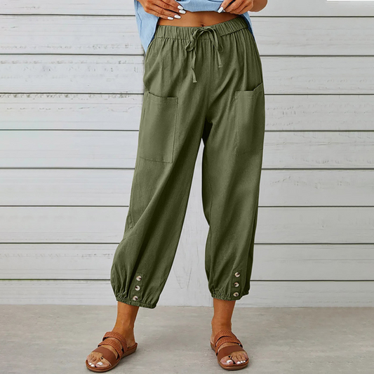 Fabia - Pantalon décontracté à jambes larges pour femmes