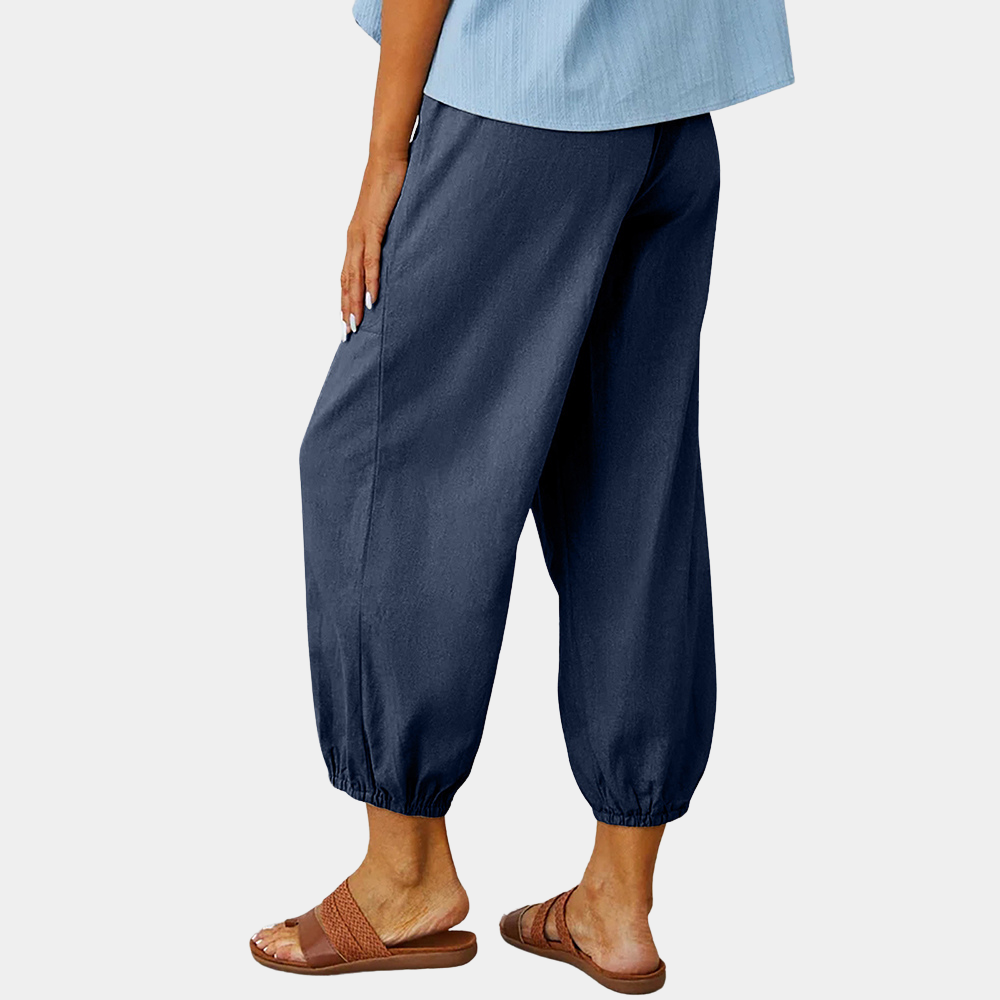 Fabia - Pantalon décontracté à jambes larges pour femmes