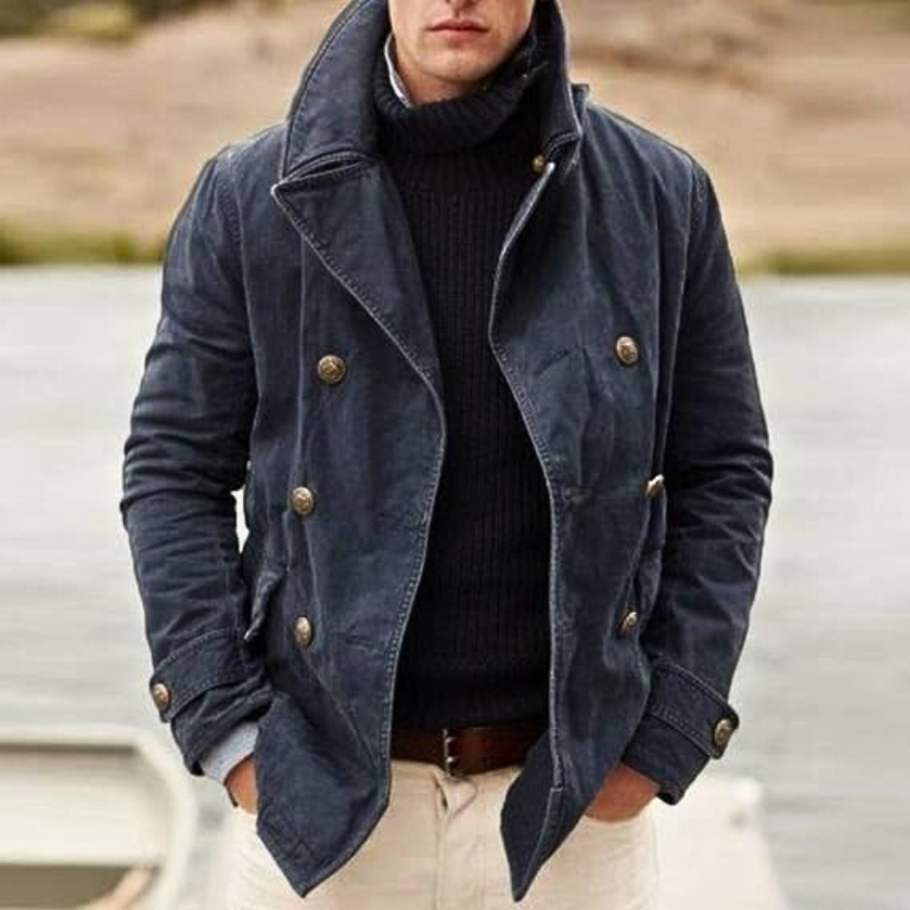 Felicjan - Veste décontractée à double boutonnage pour hommes