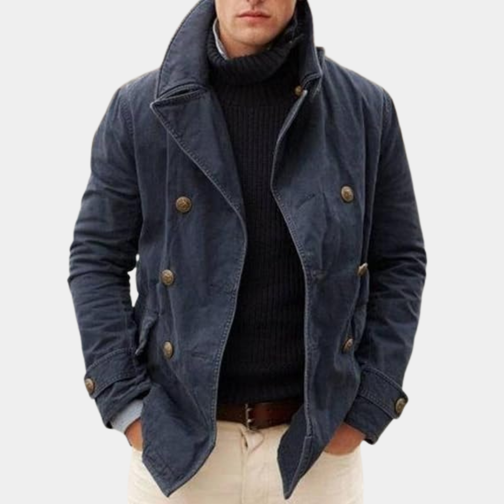 Felicjan - Veste décontractée à double boutonnage pour hommes
