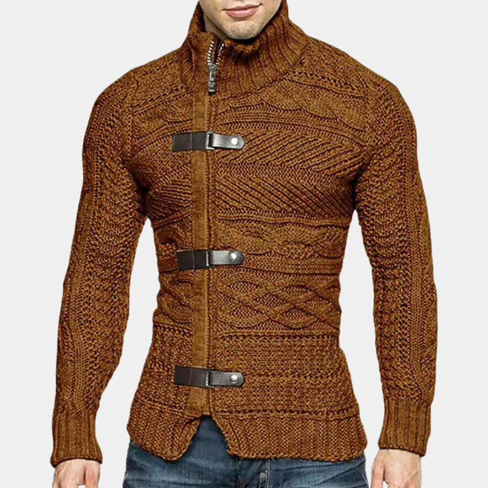 Ansel - Pull Col Roulé pour Hommes