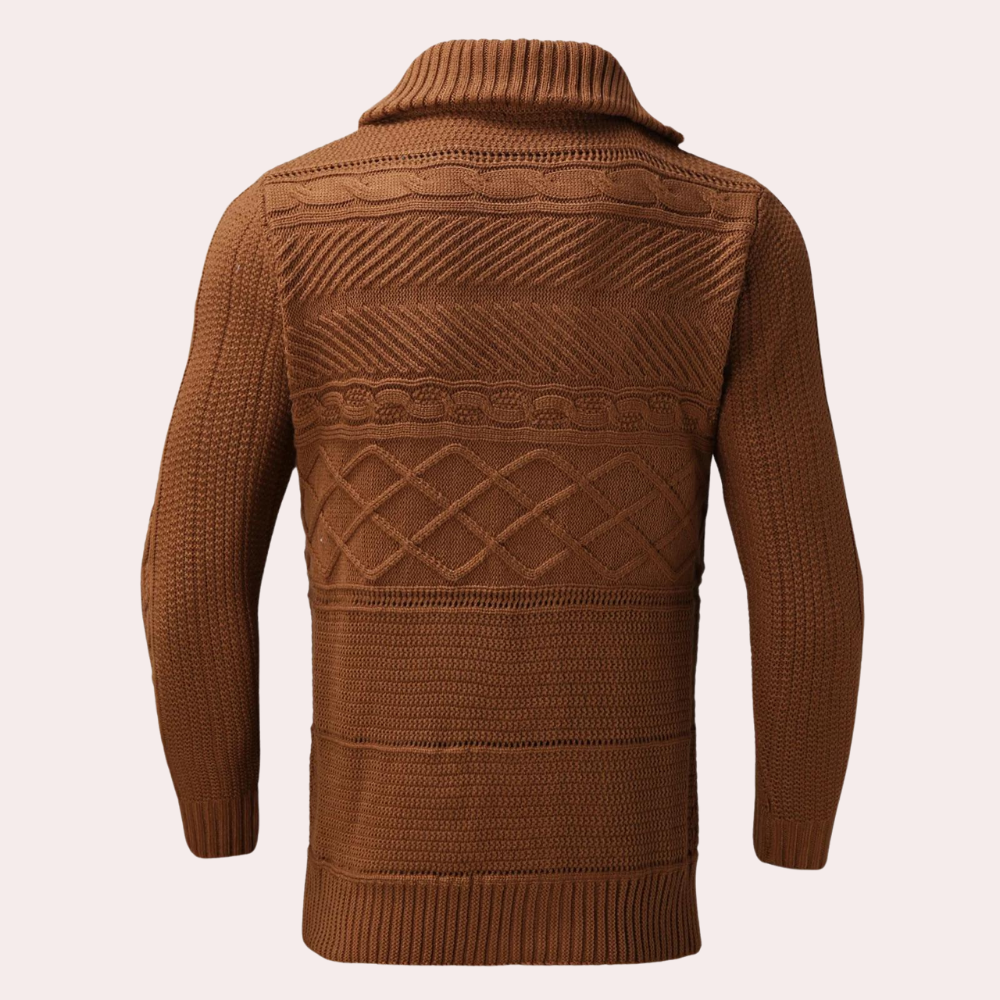 Ansel - Pull Col Roulé pour Hommes