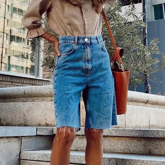 Dora - Short Taille Haute Décontracté pour Femme