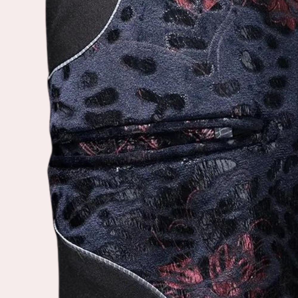 Alfons - Élégant blazer à accents floraux pour hommes