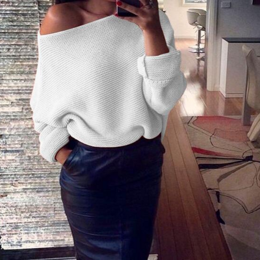 Mirka - Pull Off-Shoulder Élégant pour Femmes