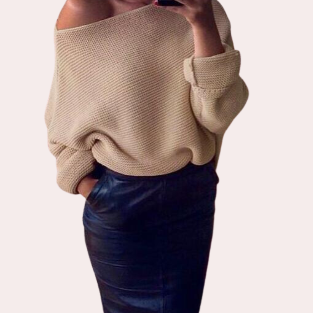 Mirka - Pull Off-Shoulder Élégant pour Femmes
