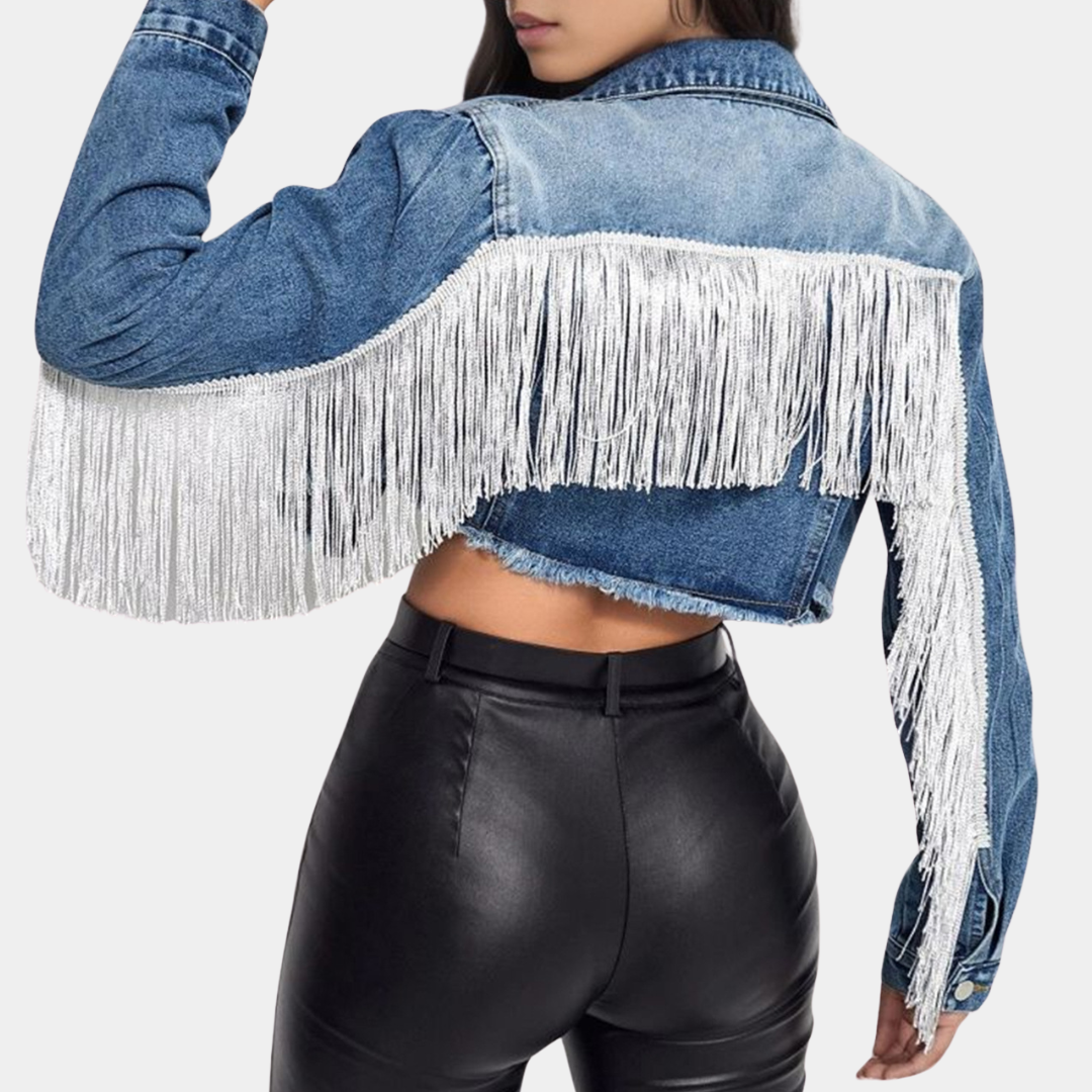 Lenore - Veste rétro à pompon pour femmes