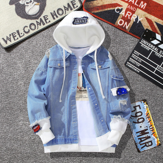 Quentin - Veste en Jean avec Capuche pour Hommes