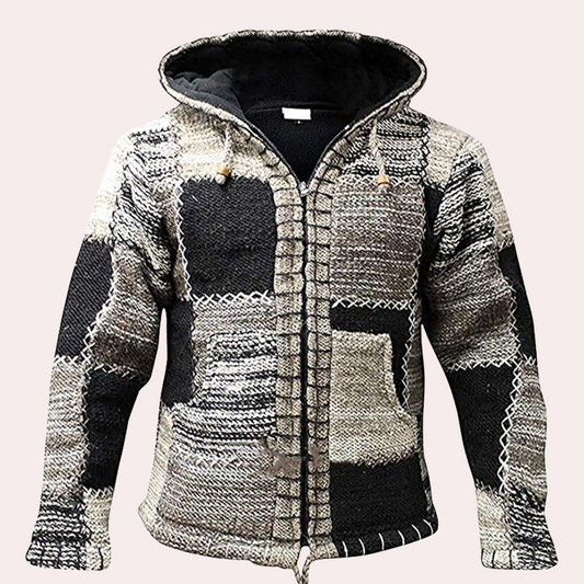 Orlando - Veste Patchwork avec Capuche pour Homme