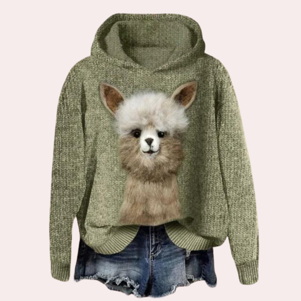 Talia - Pull moderne pour femmes avec imprimé animalier
