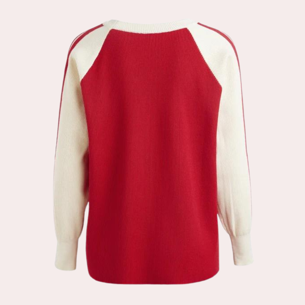 Yaretzi - Pull Vintage Étoilé à Col Rond