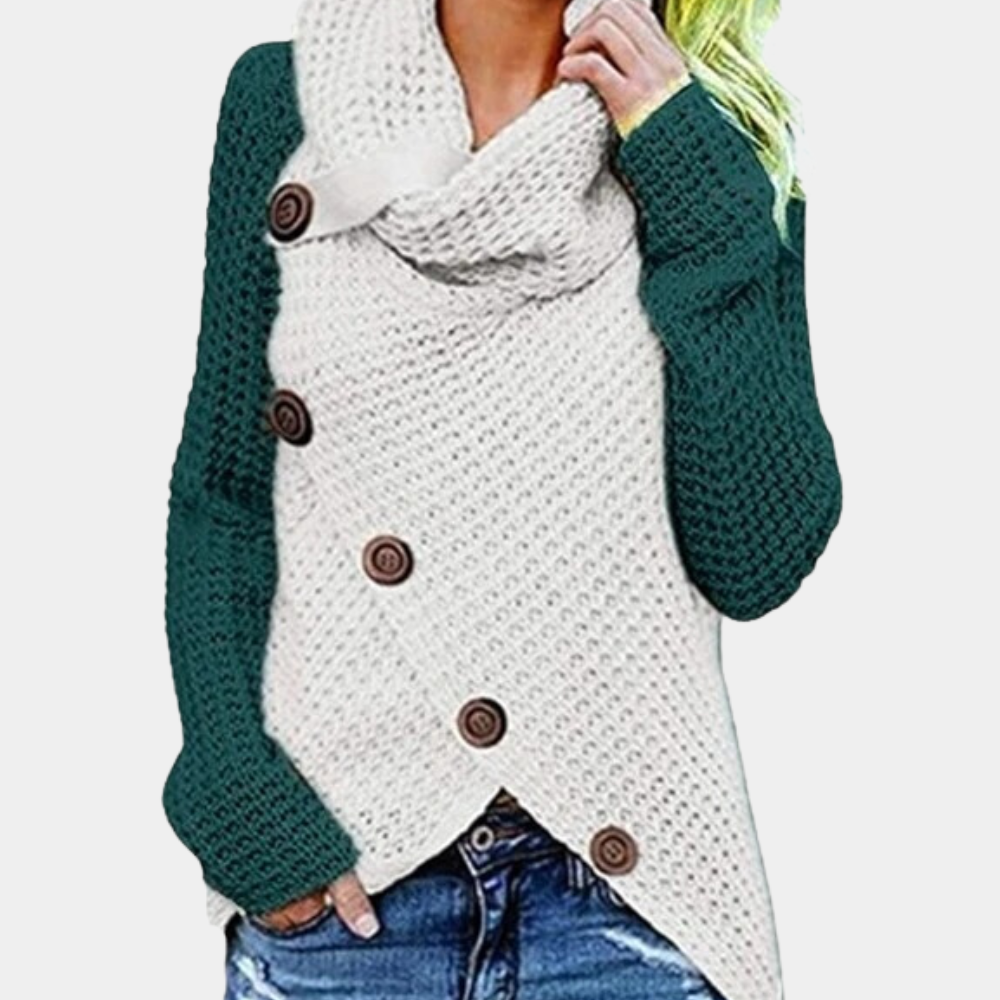 Liselotte - Pull à Boutons Asymétriques